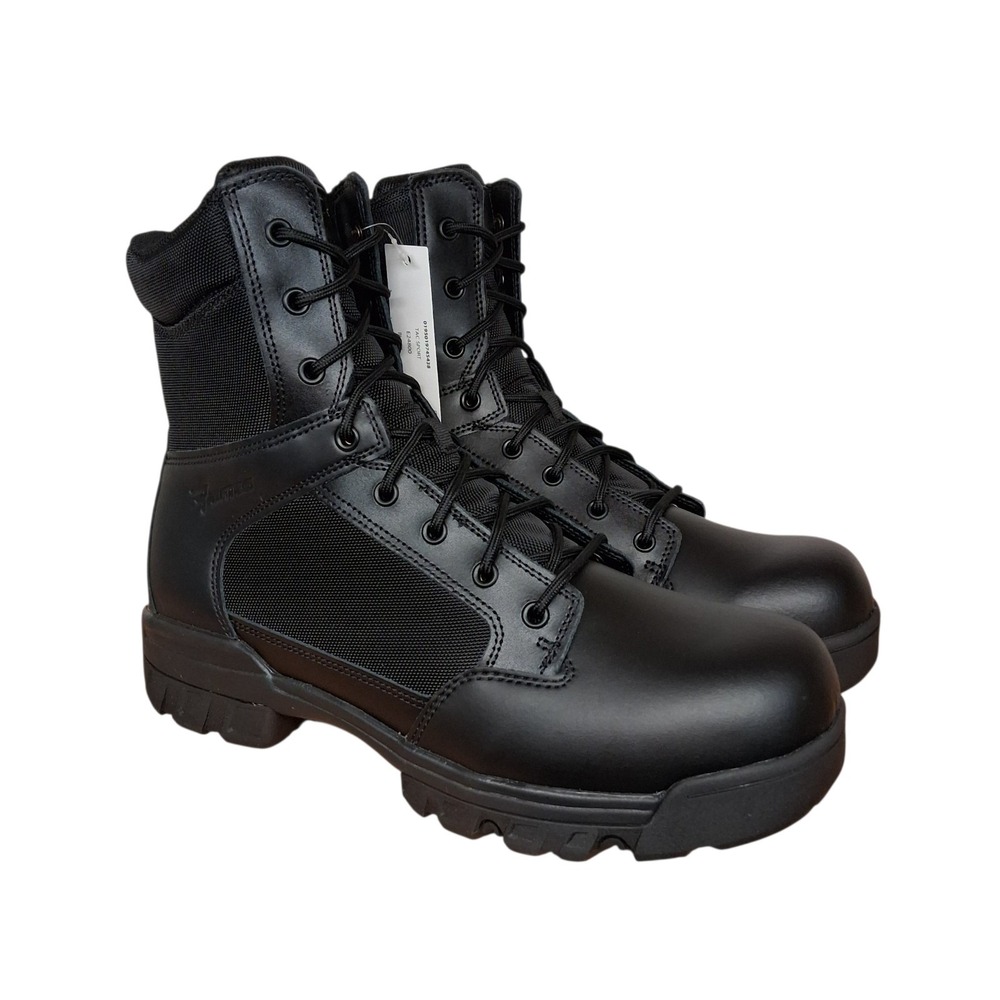 New BATES Tactical Sport 8" Side‎ Zip Soft Toe Black Boots Men's Size 12 Combat